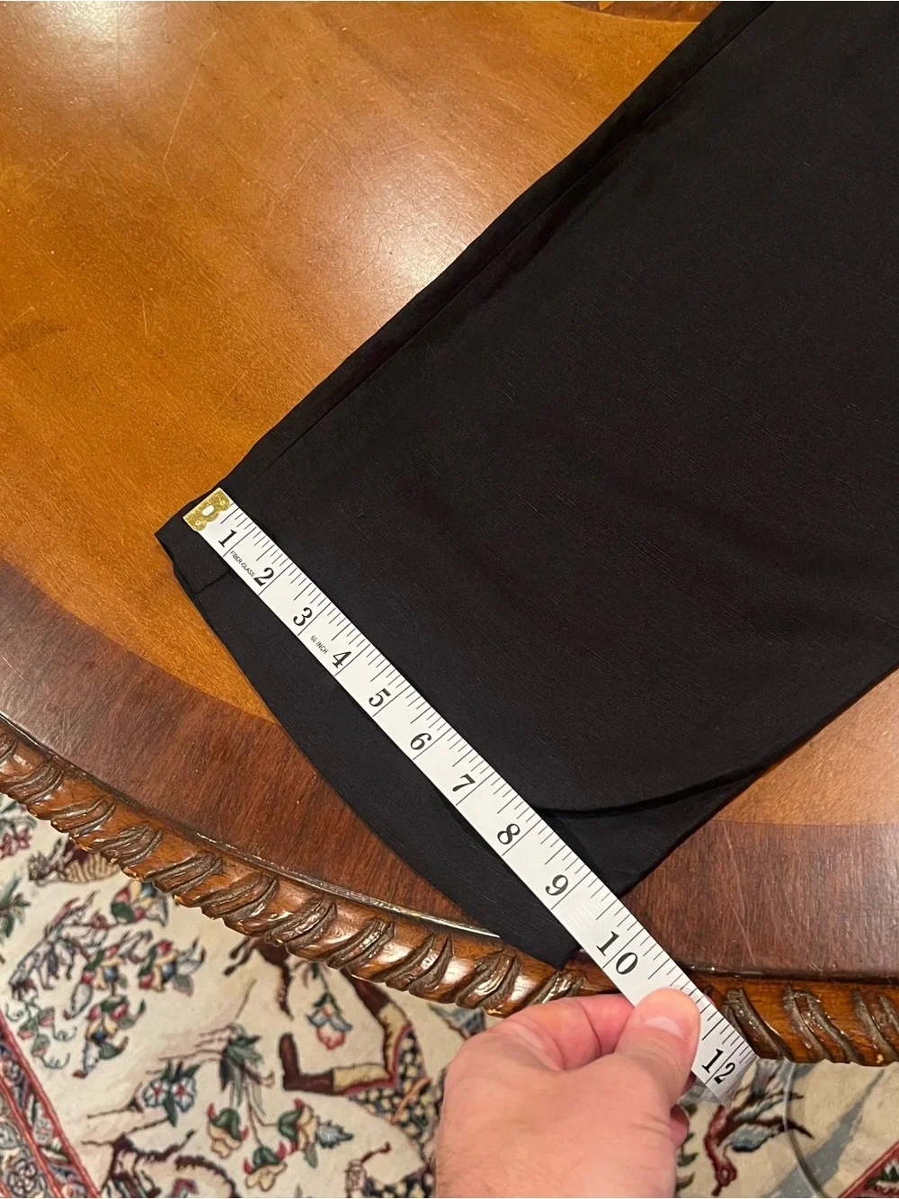 NWT H&M Women’s Linen Blend Pleated Wide Leg Trousers Black US 2 High Waisted
